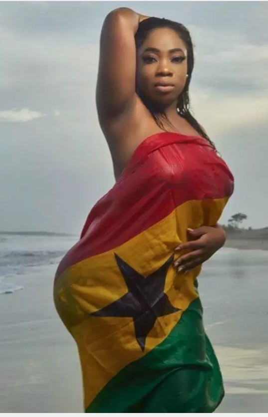 Photo of pregnant Moesha Boduong without makeup causes a stir (photo)